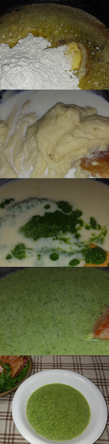 バジルのクリームスープの作り方画像